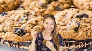 Play video for Chewy Oatmeal Raisin Cookies